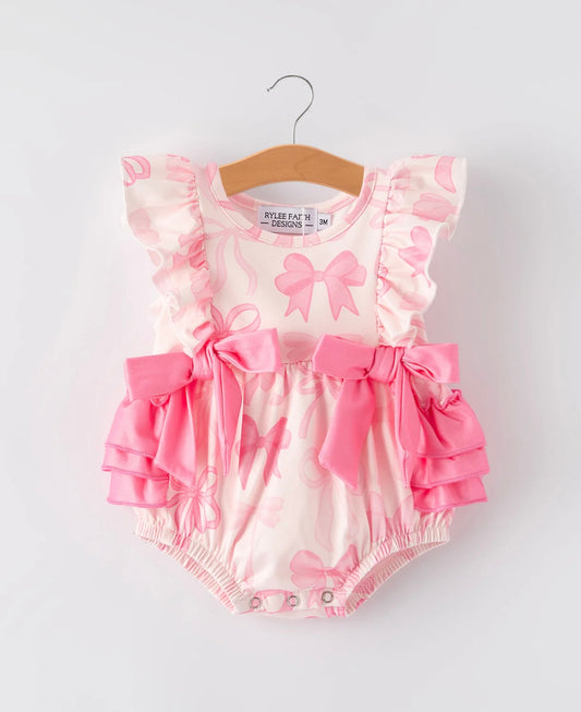 Pink Bow Onsie