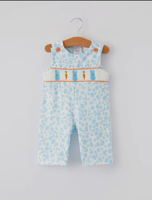 Orange & Blue Bunny Romper
